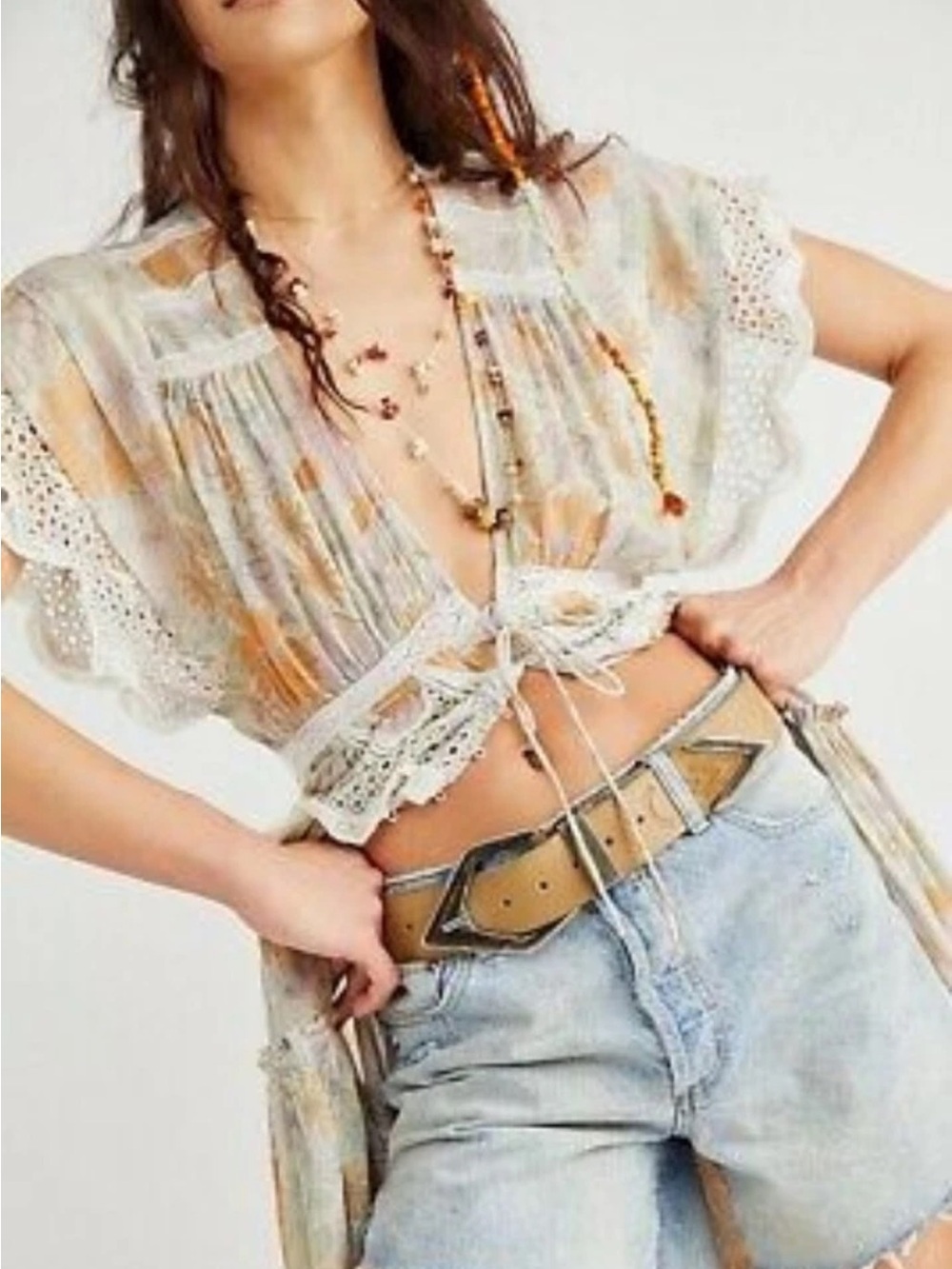 💫FREE PEOPLE💫Field of Dreams Convertible Maxi Top/ Dress ‼️RARE FP 🦄‼️ - Picture 5 of 8